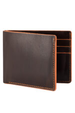 dark brown mens fashion wallet