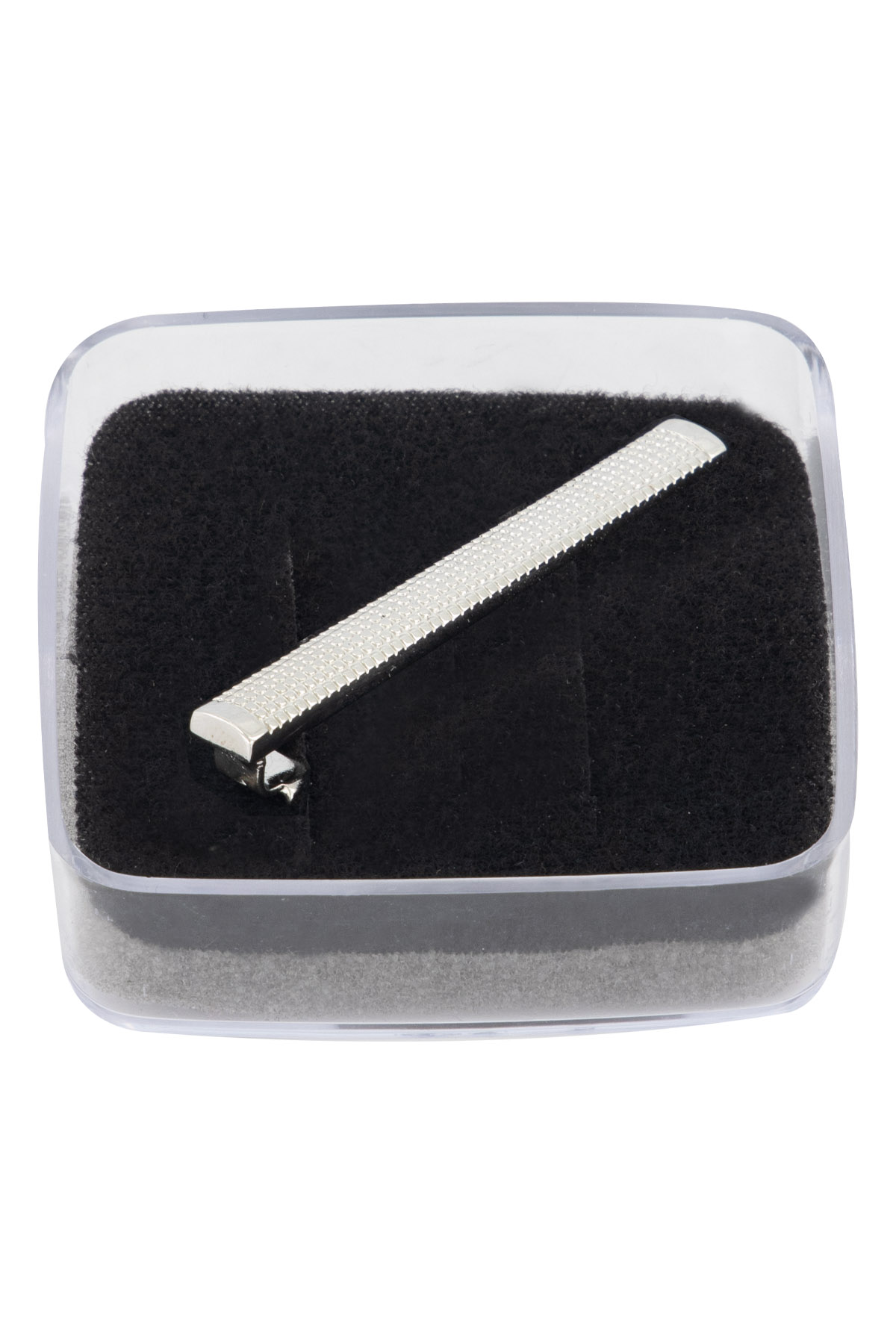 grey tie clip mens fashion